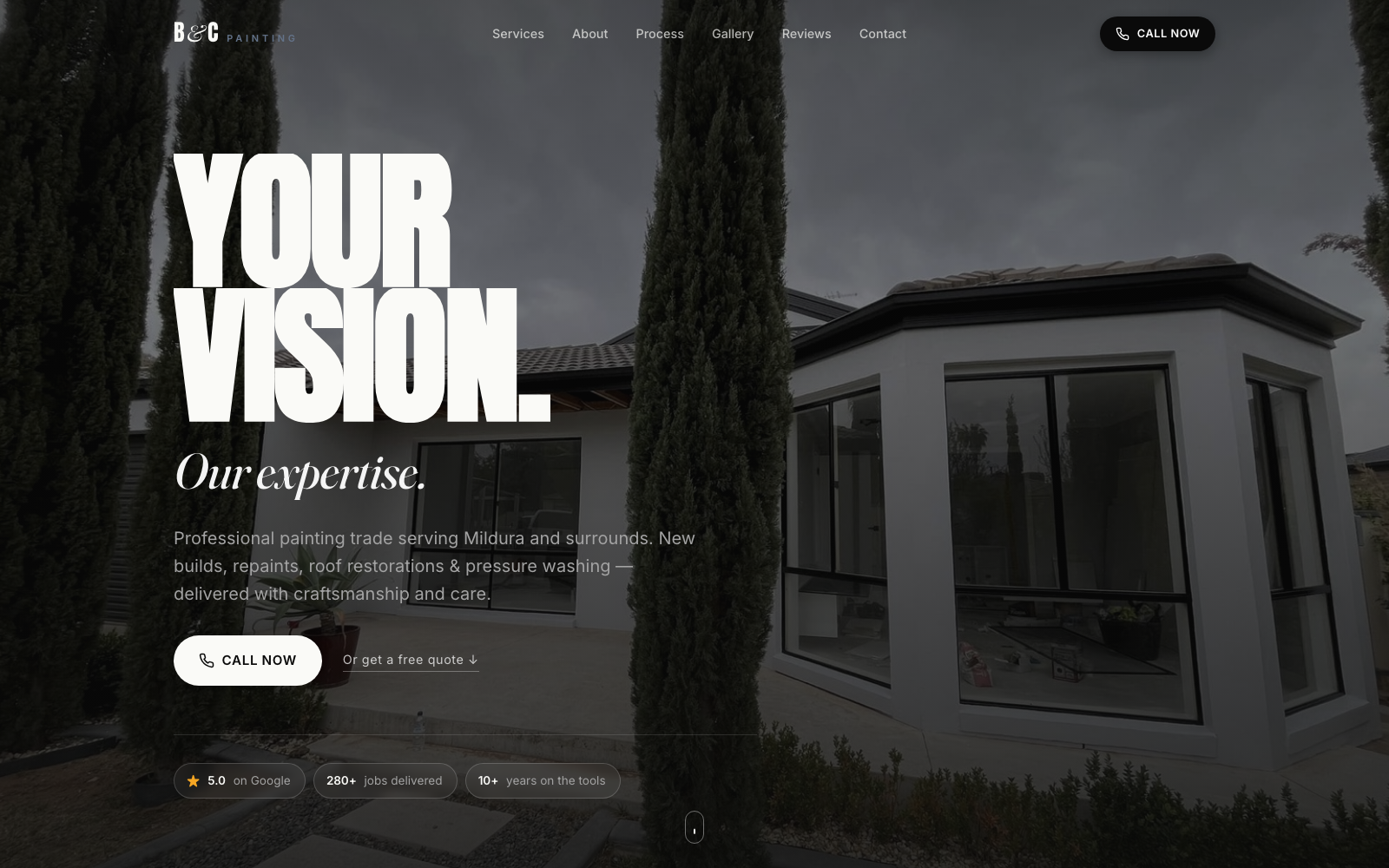 B&C Painting website